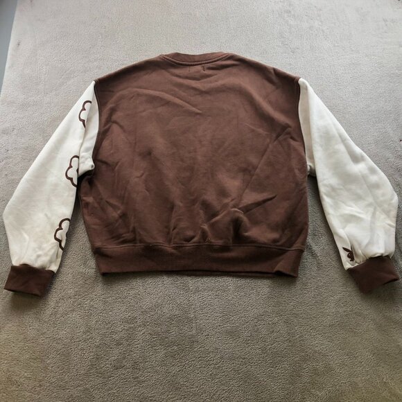 Playboy By PacSun Womens Sweatshirt Small Floral Pullover Colorblock Casual Y2K - Picture 13 of 13